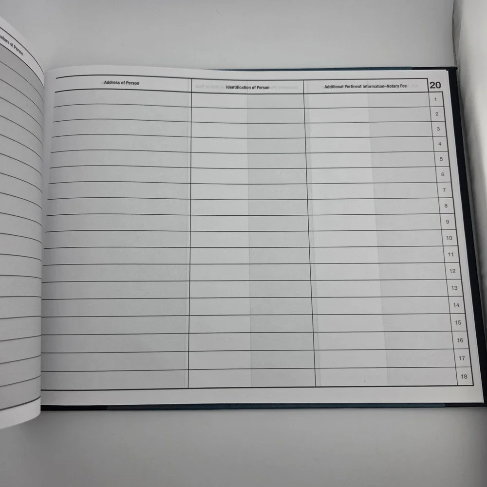 Wilson Jones Journal of Notarial‎ Acts Recordkeeping Hardcover Workbook New